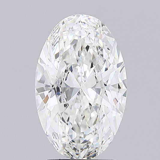 Lab-Grown Oval Diamond - 3.01 Carats, F Color, VVS2 Clarity - Certified by IGI - Report Number: LG687589676