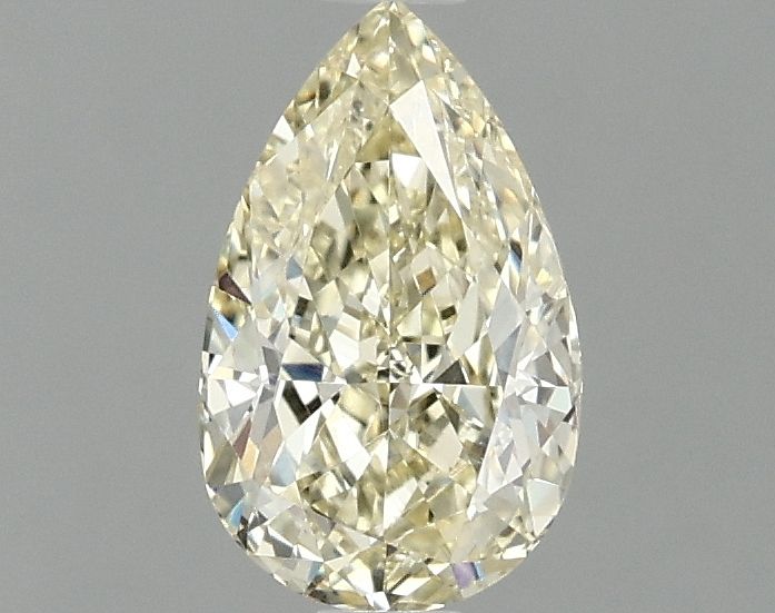Lab-Grown Pear Diamond - 1.0 Carats, Fancy Intense Yellow Color, VVS2 Clarity - Certified by IGI - Report Number: LG692518966