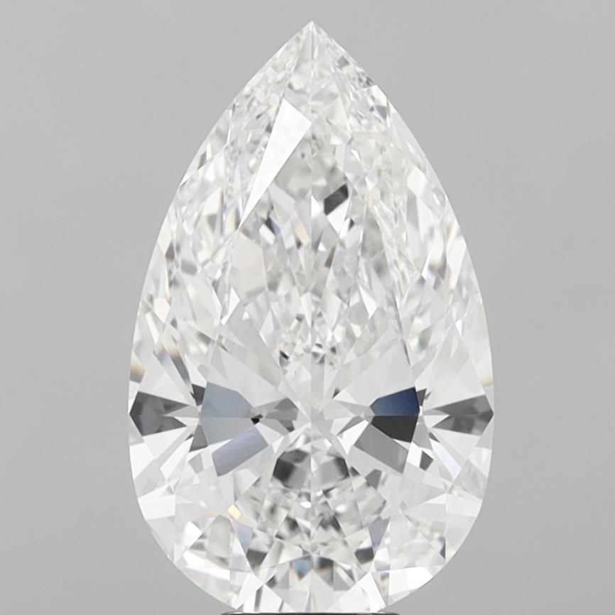 Lab-Grown Pear Diamond - 7.03 Carats, E Color, VS1 Clarity - Certified by IGI - Report Number: LG717544856