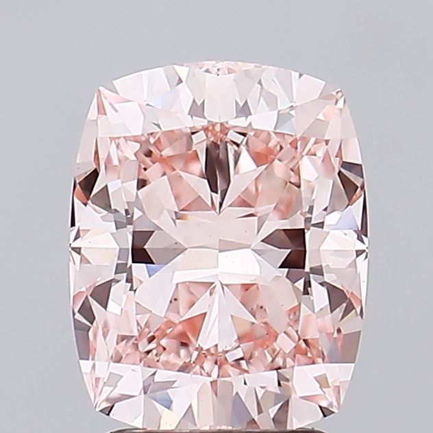 Lab-Grown Cushion Diamond - 2.51 Carats, Fancy Intense Pink Color, VS1 Clarity - Certified by IGI - Report Number: LG668415794