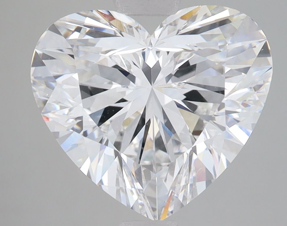 Lab-Grown Heart Diamond - 4.09 Carats, E Color, VVS2 Clarity - Certified by IGI - Report Number: LG655421974