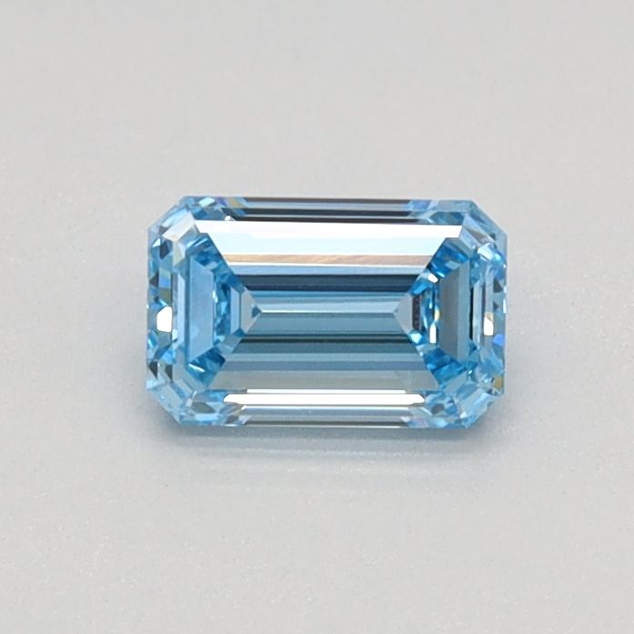 Lab-Grown Emerald Diamond - 0.34 Carats, Fancy Intense Blue Color, VVS2 Clarity - Certified by IGI - Report Number: LG626435609