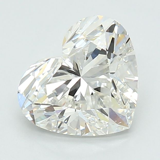 Lab-Grown Heart Diamond - 1.49 Carats, F Color, VVS2 Clarity - Certified by IGI - Report Number: LG670447813