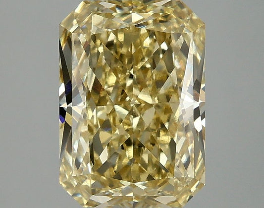 Lab-Grown Radiant Diamond - 3.03 Carats, Fancy Intense Yellow Color, VVS2 Clarity - Certified by IGI - Report Number: LG680520075