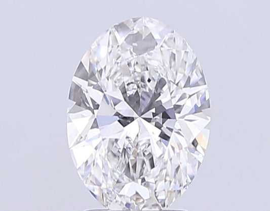 Lab-Grown Oval Diamond - 3.5 Carats, F Color, VVS2 Clarity - Certified by IGI - Report Number: LG712587777