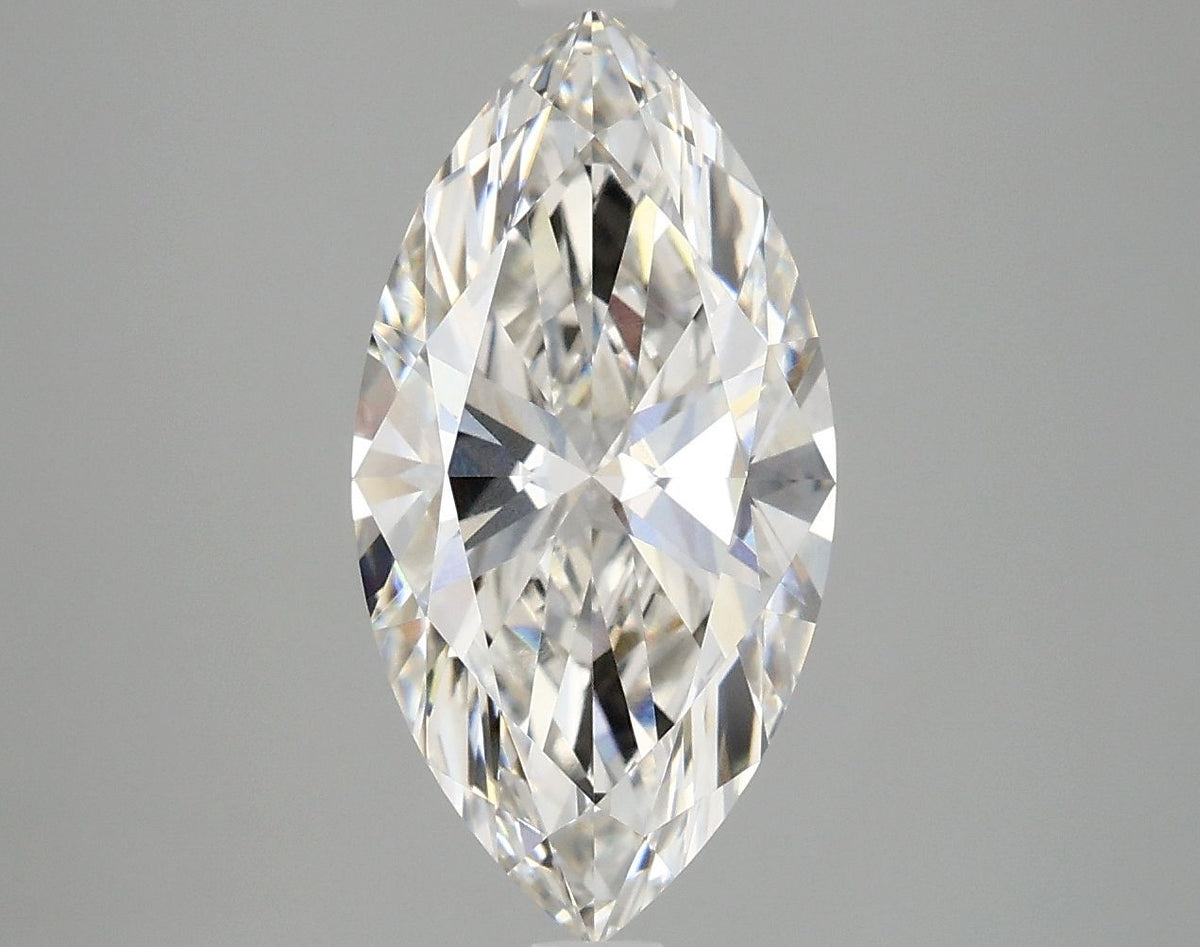 Lab-Grown Marquise Diamond - 2.96 Carats, F Color, VVS2 Clarity - Certified by IGI - Report Number: LG665415248