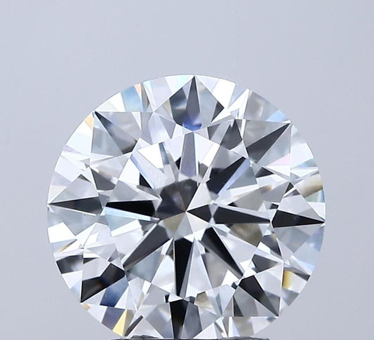 Lab-Grown Round Diamond - 3.5 Carats, E Color, VVS2 Clarity - Certified by IGI - Report Number: LG689510724