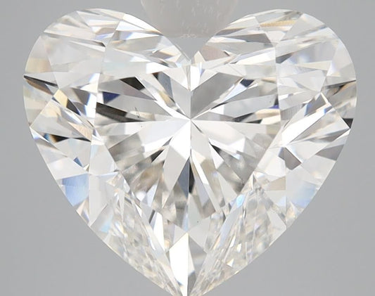 Lab-Grown Heart Diamond - 4.71 Carats, F Color, VS1 Clarity - Certified by IGI - Report Number: LG584385432
