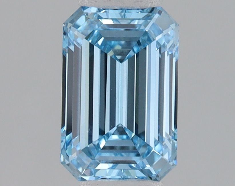 Lab-Grown Emerald Diamond - 1.04 Carats, Fancy Intense Blue Color, VS1 Clarity - Certified by IGI - Report Number: LG680534554