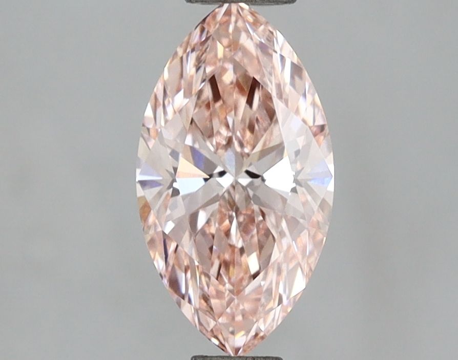 Lab-Grown Marquise Diamond - 1.01 Carats, Fancy Intense Pink Color, VS1 Clarity - Certified by IGI - Report Number: LG670472975