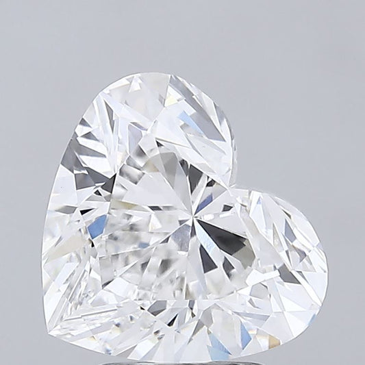 Lab-Grown Heart Diamond - 4.02 Carats, D Color, VVS2 Clarity - Certified by IGI - Report Number: LG713534002
