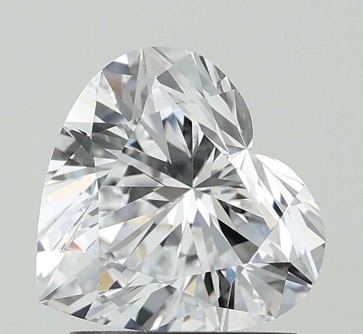 Lab-Grown Heart Diamond - 1.52 Carats, D Color, VVS2 Clarity - Certified by IGI - Report Number: LG671421197
