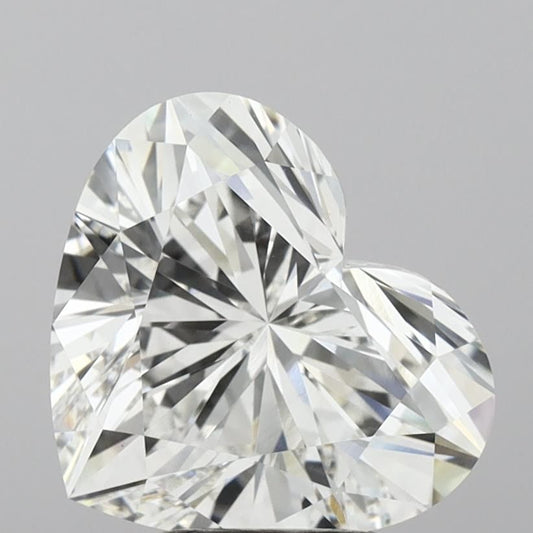 Lab-Grown Heart Diamond - 4.05 Carats, F Color, VVS2 Clarity - Certified by IGI - Report Number: LG681567463