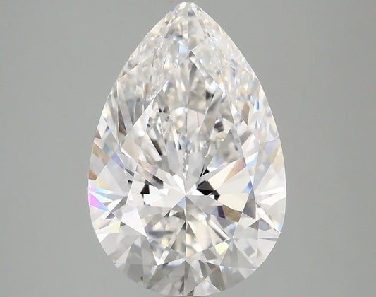 Lab-Grown Pear Diamond - 4.07 Carats, E Color, VVS2 Clarity - Certified by IGI - Report Number: LG685563374
