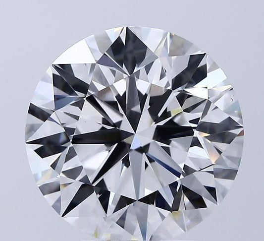 Lab-Grown Round Diamond - 4.54 Carats, E Color, VS1 Clarity - Certified by IGI - Report Number: LG680561696