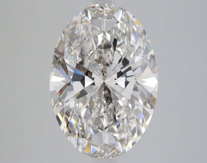 Lab-Grown Oval Diamond - 3.6 Carats, Fancy Vivid Blue Color, VS2 Clarity - Certified by IGI - Report Number: LG588345076
