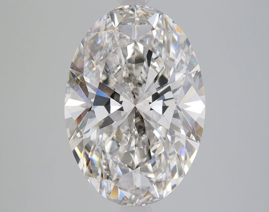 Lab-Grown Oval Diamond - 3.6 Carats, Fancy Vivid Blue Color, VS2 Clarity - Certified by IGI - Report Number: LG588345076