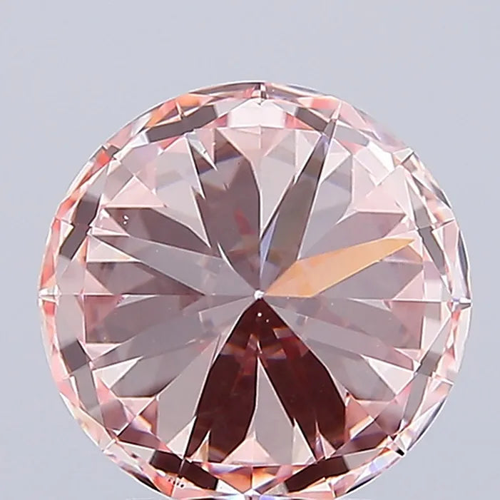 3.01ct Round Lab Grown Diamond (Colour Fancy Intense Pink, Clarity VS2, Cut VG, IGI Certified)