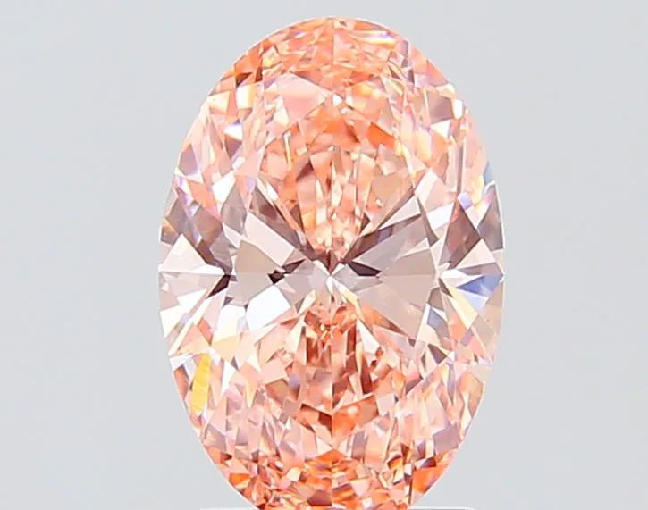 2.06ct Oval Lab Grown Diamond (Colour Fancy Intense Pink, Clarity VS1, IGI Certified)