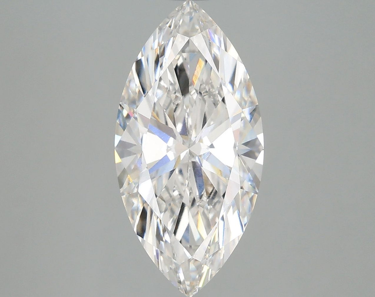 Lab-Grown Marquise Diamond - 2.98 Carats, F Color, VVS2 Clarity - Certified by IGI - Report Number: LG674560360