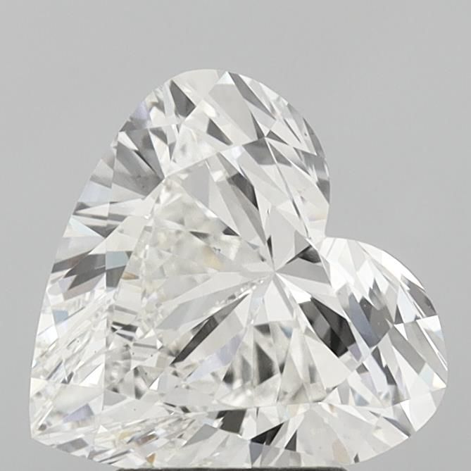 Lab-Grown Heart Diamond - 3.0 Carats, F Color, VS2 Clarity - Certified by IGI - Report Number: LG712590164