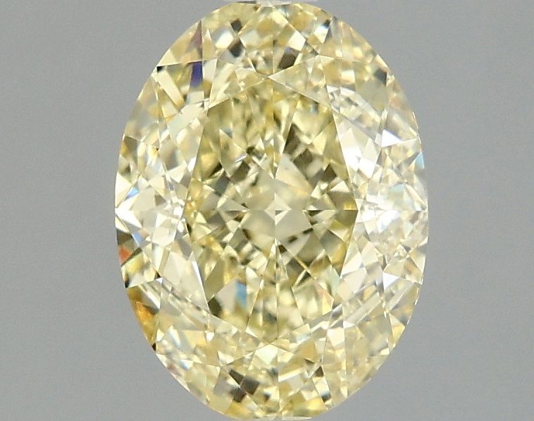 Lab-Grown Oval Diamond - 2.07 Carats, Fancy Intense Yellow Color, VVS2 Clarity - Certified by IGI - Report Number: LG669479273