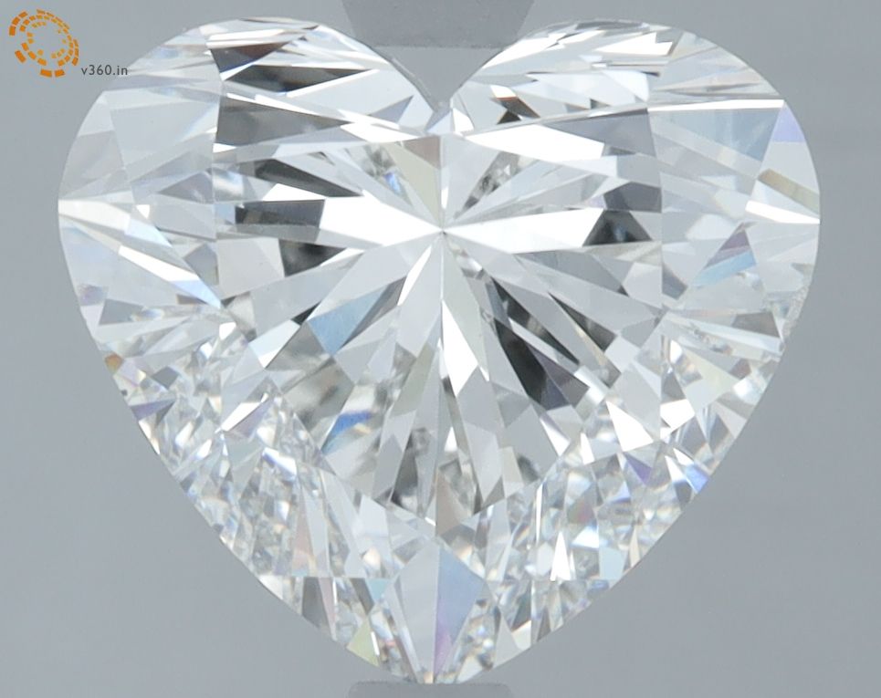 Lab-Grown Heart Diamond - 3.02 Carats, F Color, VS2 Clarity - Certified by IGI - Report Number: LG670431579