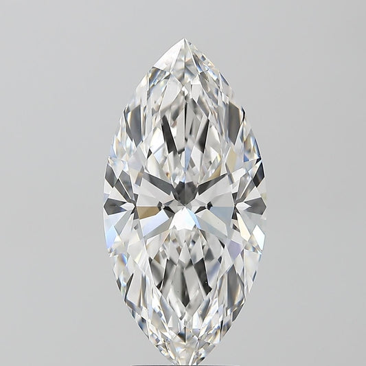 Lab-Grown Marquise Diamond - 4.67 Carats, F Color, VS1 Clarity - Certified by IGI - Report Number: LG673425128