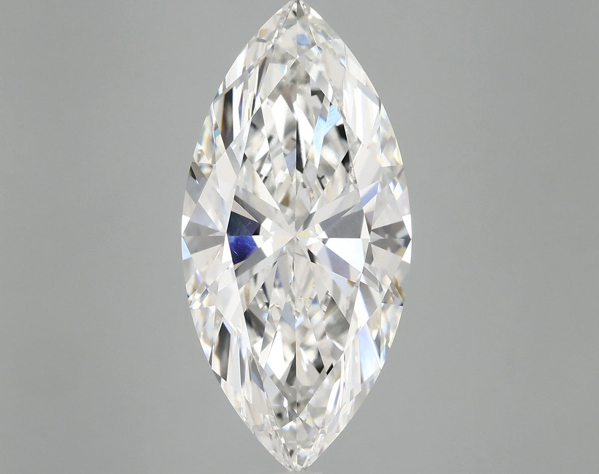 Lab-Grown Marquise Diamond - 6.03 Carats, F Color, VVS2 Clarity - Certified by IGI - Report Number: LG691535649