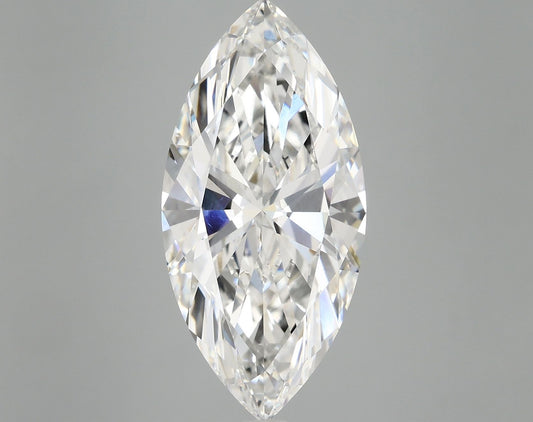 Lab-Grown Marquise Diamond - 6.03 Carats, F Color, VVS2 Clarity - Certified by IGI - Report Number: LG691535649