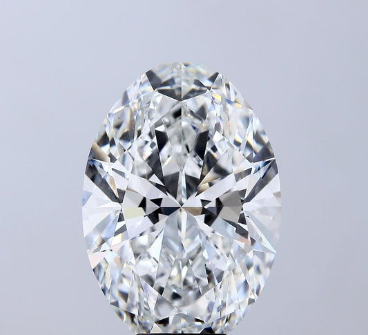 Lab-Grown Oval Diamond - 8.59 Carats, F Color, VS1 Clarity - Certified by IGI - Report Number: LG683581953