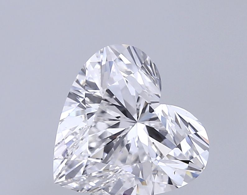 Lab-Grown Heart Diamond - 2.5 Carats, E Color, VS1 Clarity - Certified by IGI - Report Number: LG695507733