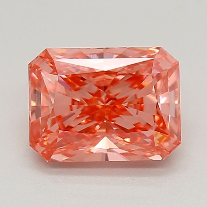 Lab-Grown Radiant Diamond - 1.05 Carats, Fancy Vivid Pink Color, VS1 Clarity - Certified by IGI - Report Number: 628496661