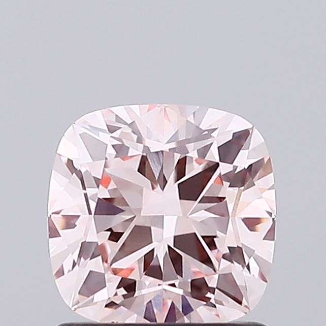 Lab-Grown Cushion Diamond - 1.03 Carats, Fancy Intense Pink Color, VVS2 Clarity - Certified by IGI - Report Number: LG673423651