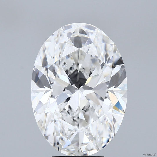 Lab-Grown Oval Diamond - 7.02 Carats, F Color, VS1 Clarity - Certified by IGI - Report Number: LG694589640