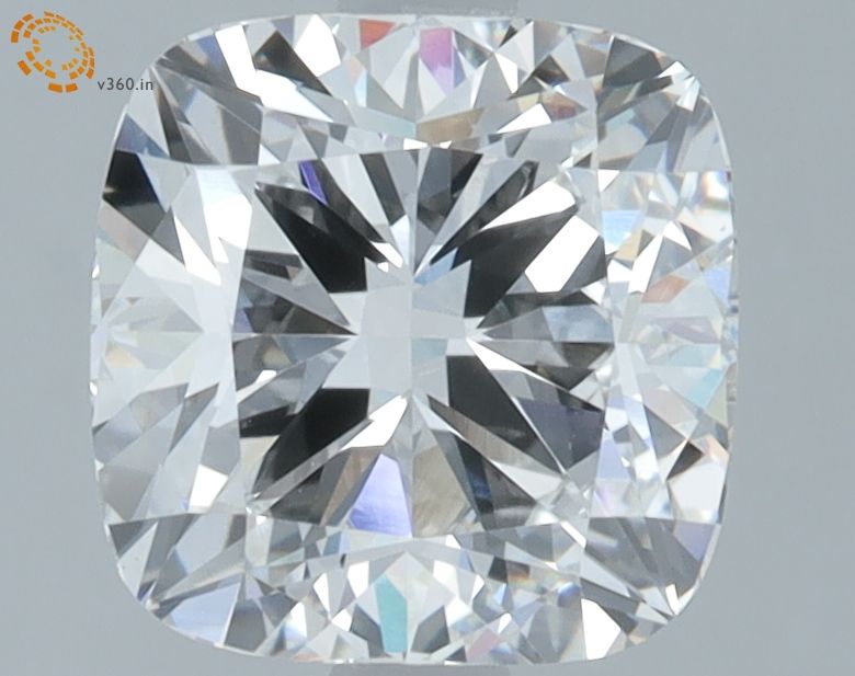 Lab-Grown Cushion Diamond - 2.56 Carats, F Color, VVS2 Clarity - Certified by IGI - Report Number: LG668448636