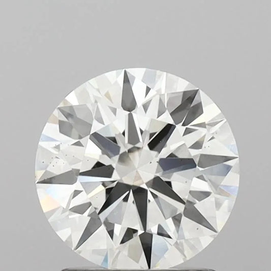 2,03 ct runder, im Labor gezüchteter Diamant (Farbe G, Reinheit SI1, Schliff ID, IGI-zertifiziert)