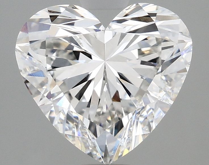 Lab-Grown Heart Diamond - 2.05 Carats, F Color, VVS2 Clarity - Certified by IGI - Report Number: LG643448673