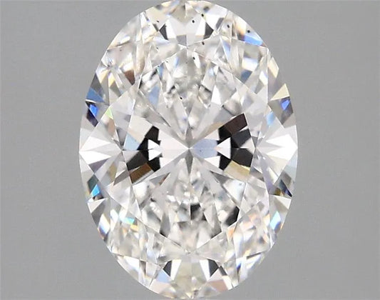 Diamant ovale de 1,87 ct (couleur F, pureté VS2, certifié IGI)