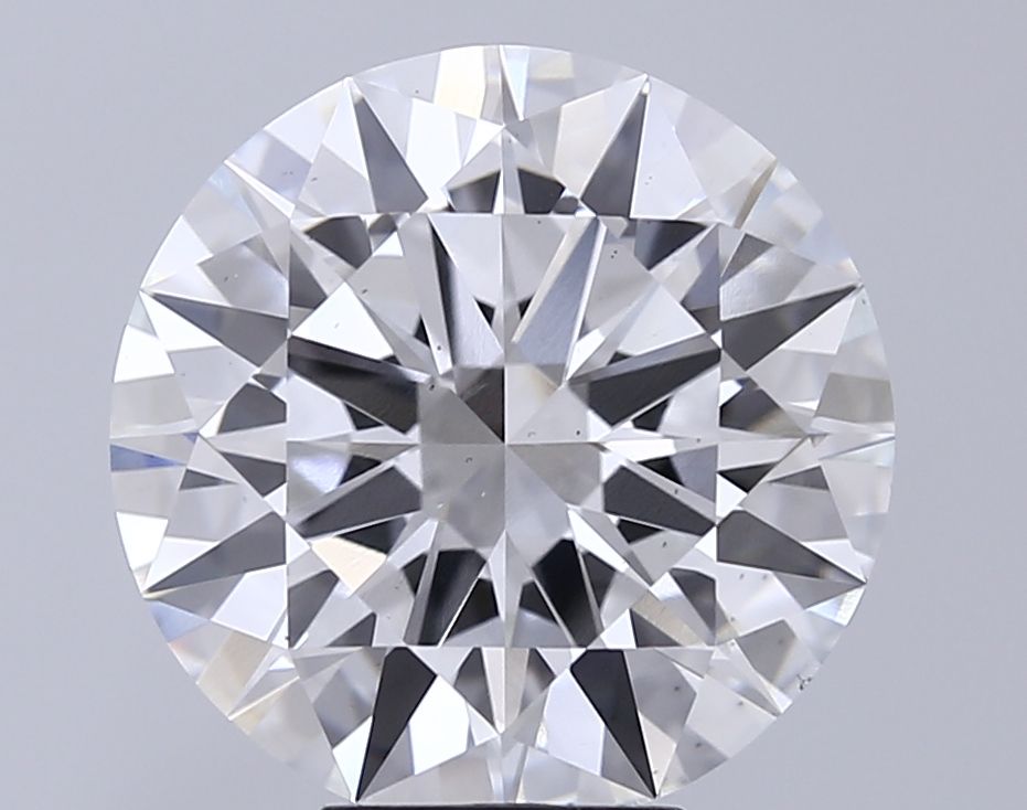 Lab-Grown Round Diamond - 7.09 Carats, E Color, VS1 Clarity - Certified by IGI - Report Number: LG715580541