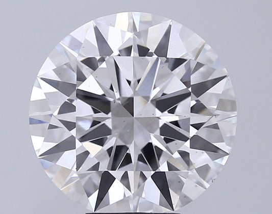 Lab-Grown Round Diamond - 7.09 Carats, E Color, VS1 Clarity - Certified by IGI - Report Number: LG715580541