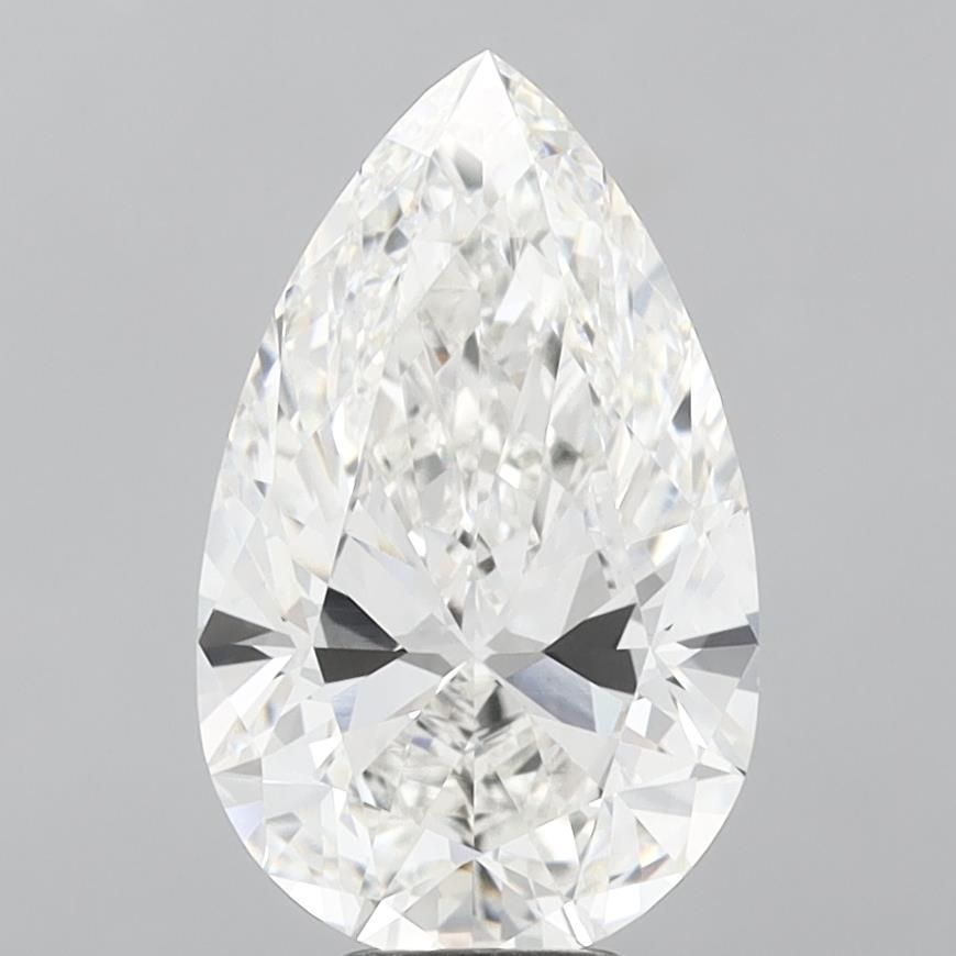 Lab-Grown Pear Diamond - 7.05 Carats, F Color, VVS2 Clarity - Certified by IGI - Report Number: LG689510289