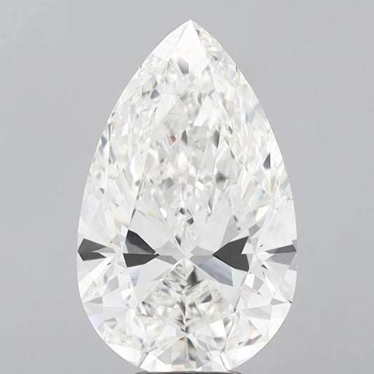 Lab-Grown Pear Diamond - 7.05 Carats, F Color, VVS2 Clarity - Certified by IGI - Report Number: LG689510289