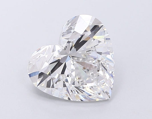 Lab-Grown Heart Diamond - 3.51 Carats, E Color, VS1 Clarity - Certified by IGI - Report Number: LG665404079