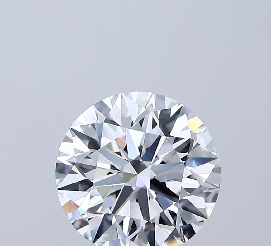 Lab-Grown Round Diamond - 2.01 Carats, E Color, VVS2 Clarity - Certified by IGI - Report Number: LG687556272