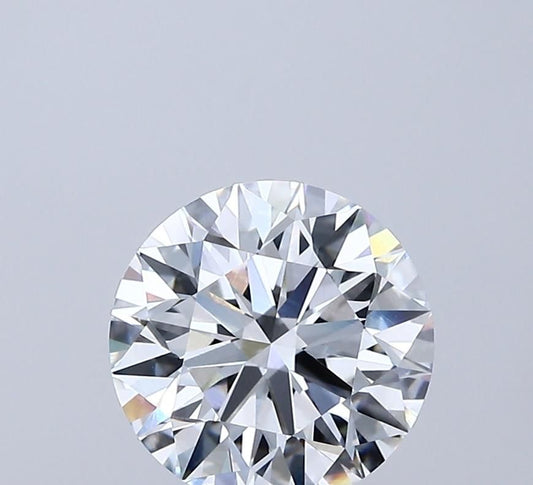 Lab-Grown Round Diamond - 2.01 Carats, E Color, VVS2 Clarity - Certified by IGI - Report Number: LG687556272