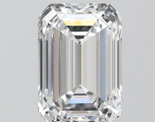 2,09 ct Smaragd, im Labor gezüchteter Diamant (Farbe D, Reinheit VVS1, IGI-zertifiziert)
