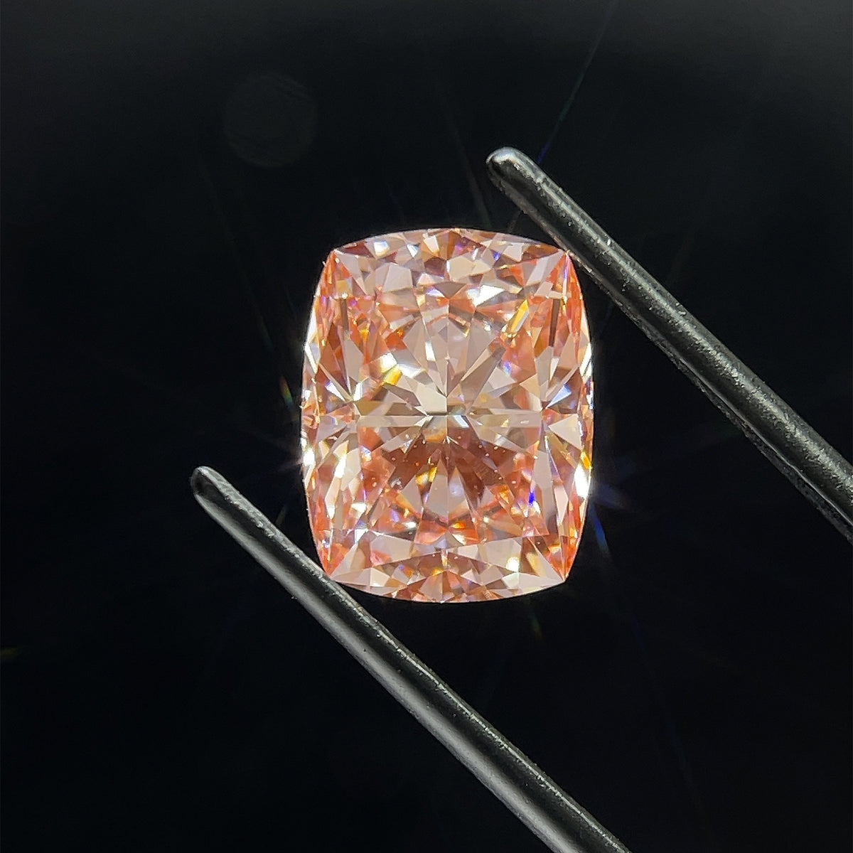Lab-Grown Cushion Diamond - 4.56 Carats, Fancy Intense Pink Color, VS2 Clarity - Certified by IGI - Report Number: LG638446840
