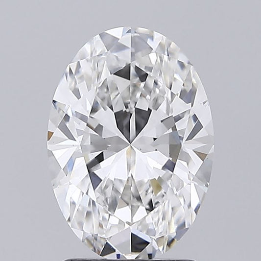 Lab-Grown Oval Diamond - 2.1 Carats, F Color, VS1 Clarity - Certified by IGI - Report Number: LG719546462
