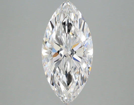 Lab-Grown Marquise Diamond - 2.98 Carats, E Color, VS2 Clarity - Certified by IGI - Report Number: LG687547111